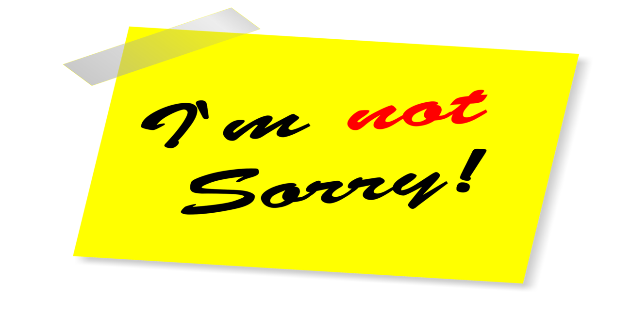 Sorry, Not Sorry - SBJ Consulting, Inc.