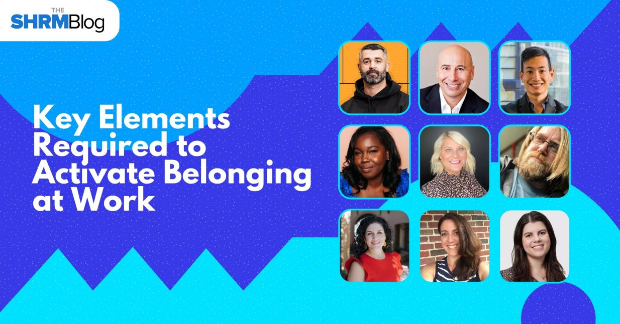Key elements required to activate belonging at work